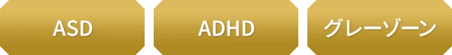 ASD、ADHD、グレーゾーン