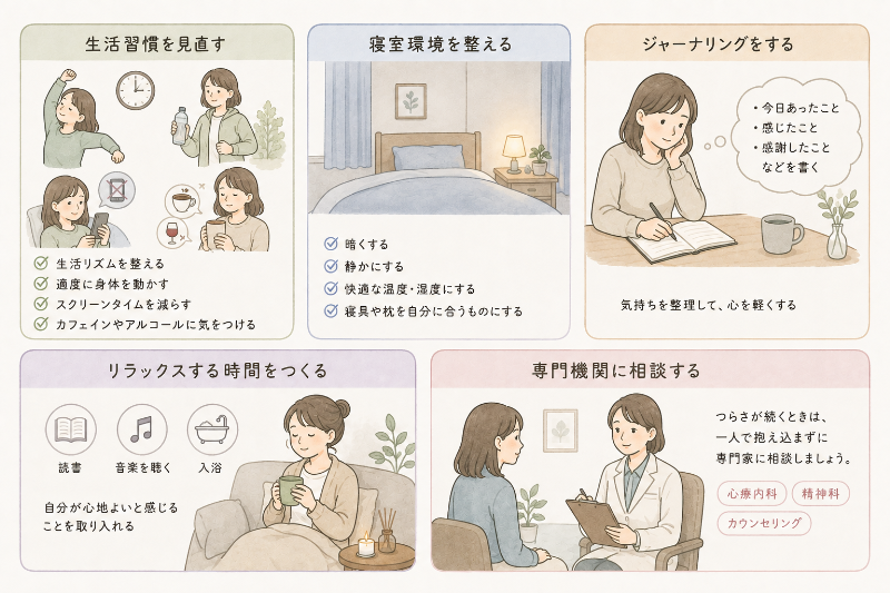 嫌な夢を減らすための対処法